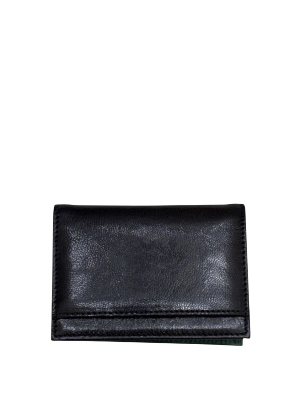 TUSK - BLACK GREEN LEATHER BIFOLD CARDHOLDER WALLET CASE